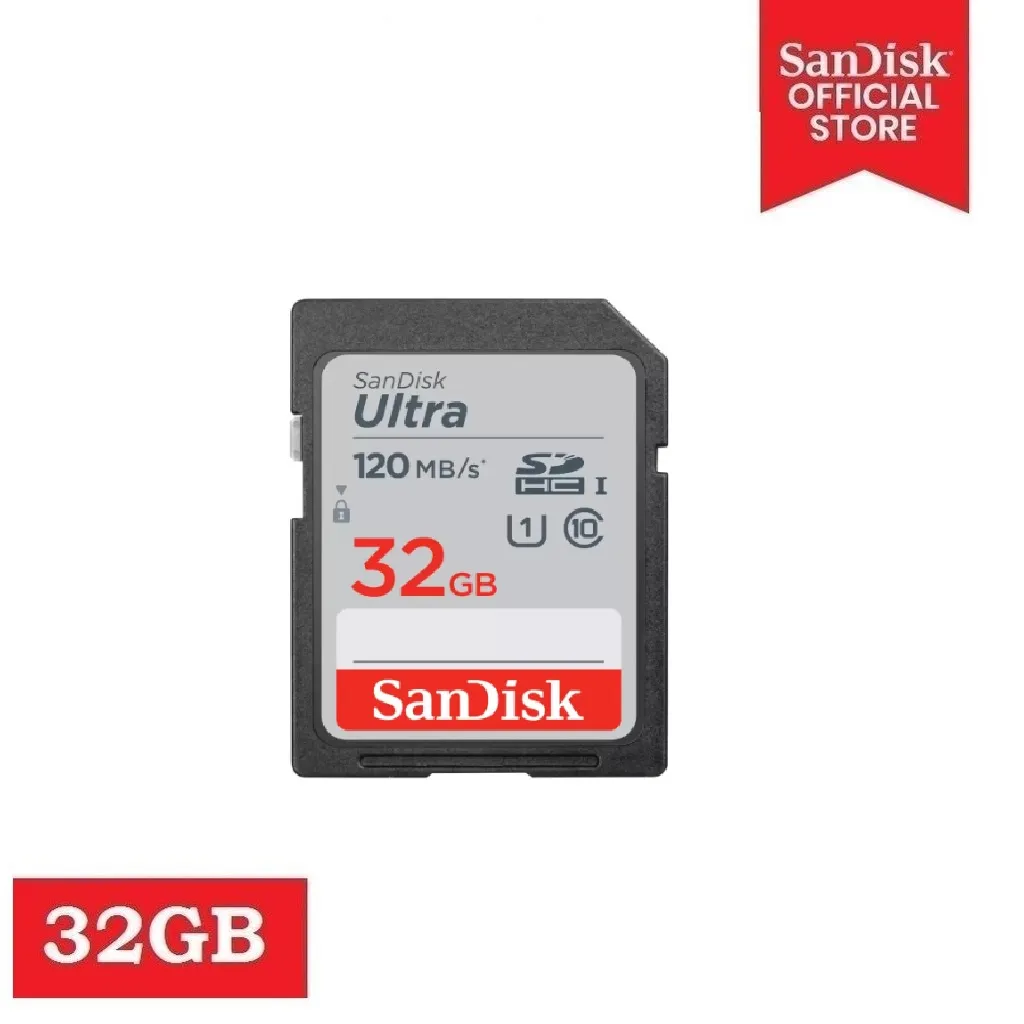 ♥ Ready Stock +FREE Shipping ♥ SANDISK SDSDUN4-032G-GN6IN 32GB Ultra SDHC  120MB/s Class 10 UHS U1 | Lazada PH