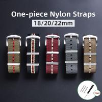 ✲☞卐 Durable Nylon Watch Strap Band 18mm 20mm 22mm for OMEGA for Tudor for Tissot Military Style Canvas Bracelet One Piece Wrist Belt