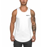 Muscle Guys Gym Fitness Men Casual Fashion Street Hip Hop Tank Tops Summer Mesh Absorb Sweat Sleeveless Quick Dry Workout Shirt