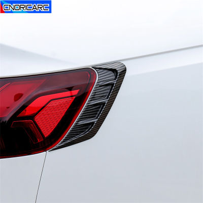 Carbon Fiber Color Car Front Headlight Eyebrows Frame Decoration Sticker Trim For Audi A4 B9  Exterior Rear Lamp Decals