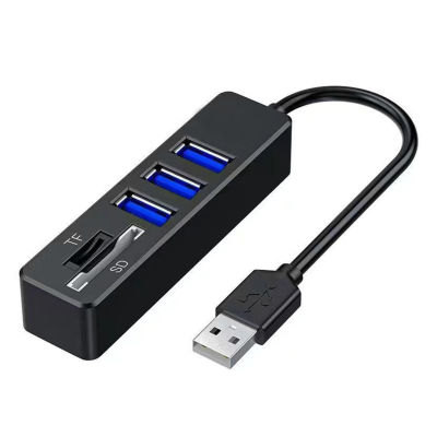 USB ฮับจัดเก็บข้อมูลขนาดใหญ่5-In-1อเนกประสงค์ใช้งานร่วมกันได้อย่างกว้างอเนกประสงค์ตัวแยก2.0 USB แบบพกพาที่มีแฟลชไดรฟ์สองหัวความเร็วสูงสูงตัวอ่านการ์ด SD-บัตร TF สำหรับแล็ปท็อปตัวขยาย USB ปฏิบัติ