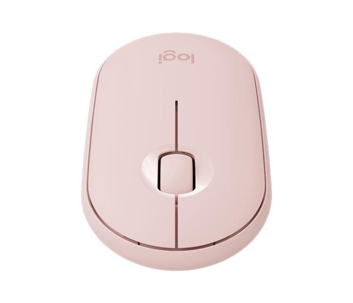 logitech-m350-pebble-wireless-mouse-สีชมพู-ประกันศูนย์-1ปี-ของแท้-rose