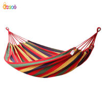 Encai Outdoor Camping Portable Parachute Hammock zilian Beach Canvas Folding Hammock With Tree Straps