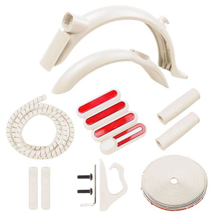 coloured-mudguard-kit-for-xiaomi-m365-1s-pro-2-scooter-fender-line-tube-anti-collision-strip-handlebar-grip