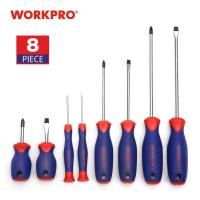 Yingke Workpro ไขควง8ชิ้น,ไขควงปากแบน/แม่นยำไขควง Phillips สำหรับโทรศัพท์พีซีอิเล็กทรอนิกส์