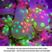 hyfvbujh❁☂  10/20/30Pcs Birthday Balloons 12inch UV Blacklight Globos Baby Shower