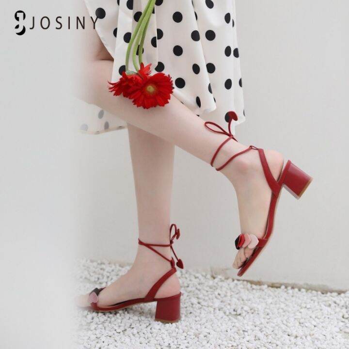 josiny-รองเท้าส้นสูงแฟชั่น-ผู้หญิงส้นสูงรองเท้าแต่งงานที่หรูหรา-2-สี-พร้อมส่ง-รองเท้าส้นสูงหัวเข็มขัดสไตล์นางฟ้า