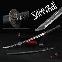 JAPAN คาตานะ ญี่ปุ่น Wakizash Tanto Sweord Samurai Ninja Yakuza Warrior Sabre Hamon Edo Gift ฮาม่อน ซามูไร นินจา ยากูซ่า วากิซาชิ ทันโตะ เอโดะ โอดาจิ ทาจิ สึรุงิ คะตะนะ นักรบ โบราณ กระบี่ แถม ถุงผ้าและแท่นวาง ของขวัญ ของสะสมหายาก แข็งแรงทนทาน