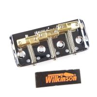 WK-Wilkinson WTBS 6Strings Guitar Bridge Short TL Electric Guitar Bridge Brass Saddle Chrome  silver