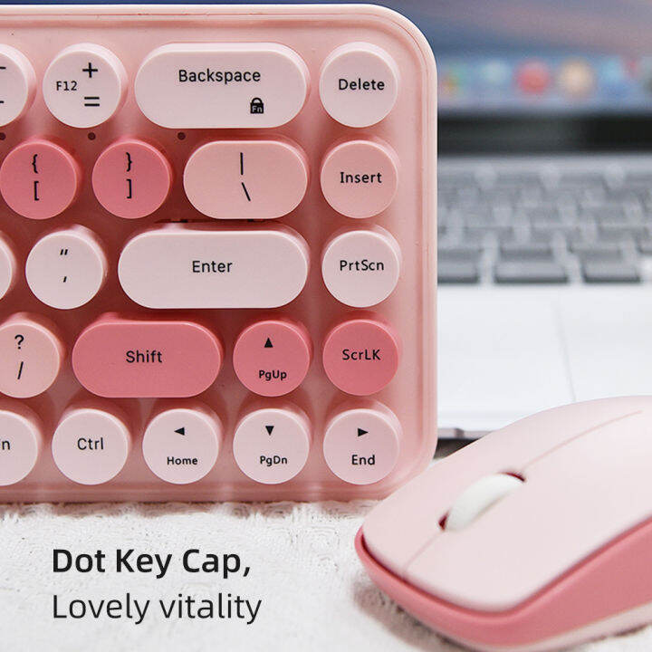 hot-mofii-2-4g-คีย์บอร์ดไร้สายเมาส์-combo-68คีย์-r-round-keyboard-ergonomic-mouse-เหมาะสำหรับเดสก์ท็อปพีซีแล็ปท็อปอุปกรณ์