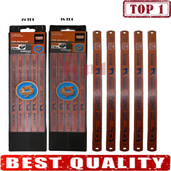 Sandflex Hacksaw Blade 18 TPI / 24TPI Metal handsaw. lagareng bakal