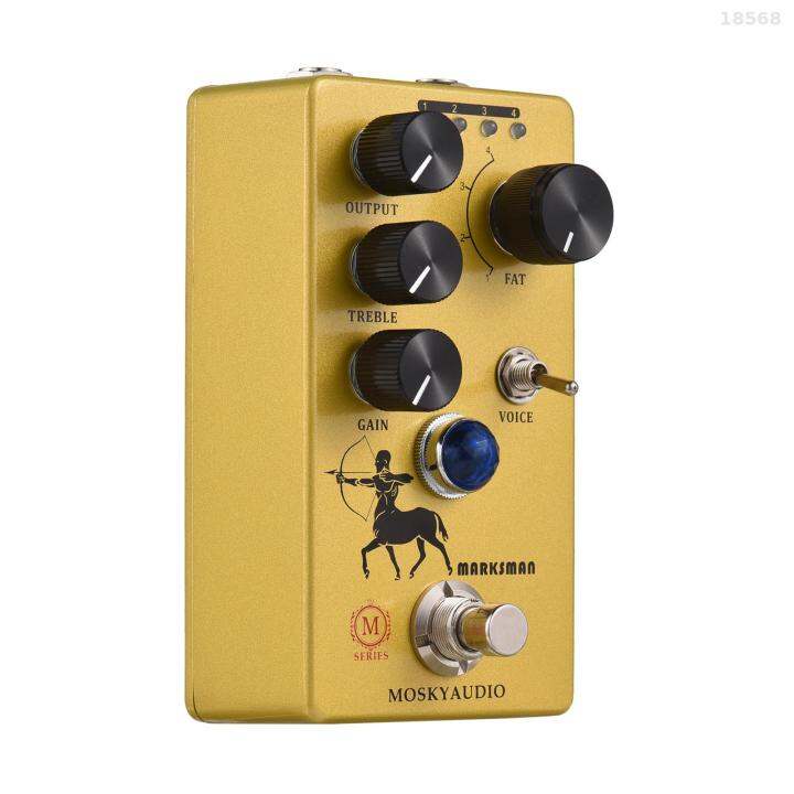MOSKYAudio Overdrive/Preamp/Booster Guitar Effect Pedal 4 Clipping Mode