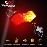 ❐► Wireless Remote Turn Signal Bicycle Light MTB Direction Indicator Smart LED Bike Taillight USB Rechargeable Cycling Rear Lamp