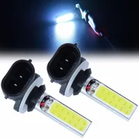 2Pcs/Set H27W 12V COB Car Headlight 20W 881 LED Fog Driving Light DRL Lamp Bulb White Car Lighting Accessories