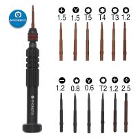 12pcs Screwdriver Bits Precision Screwdriver Set Torx Cross Screw Driver Maintenance Tools for iPhone 6 6S 7 8 X Phone Open Tool