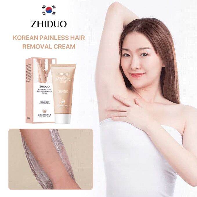 Zhiduo skin hair removal cream soft moisturizing hair removal body