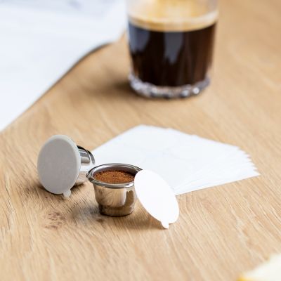 【YF】 ICafilas-Cápsula de café Nespresso recarregáveis filtro italiano reutilizável tampa Pod folhas
