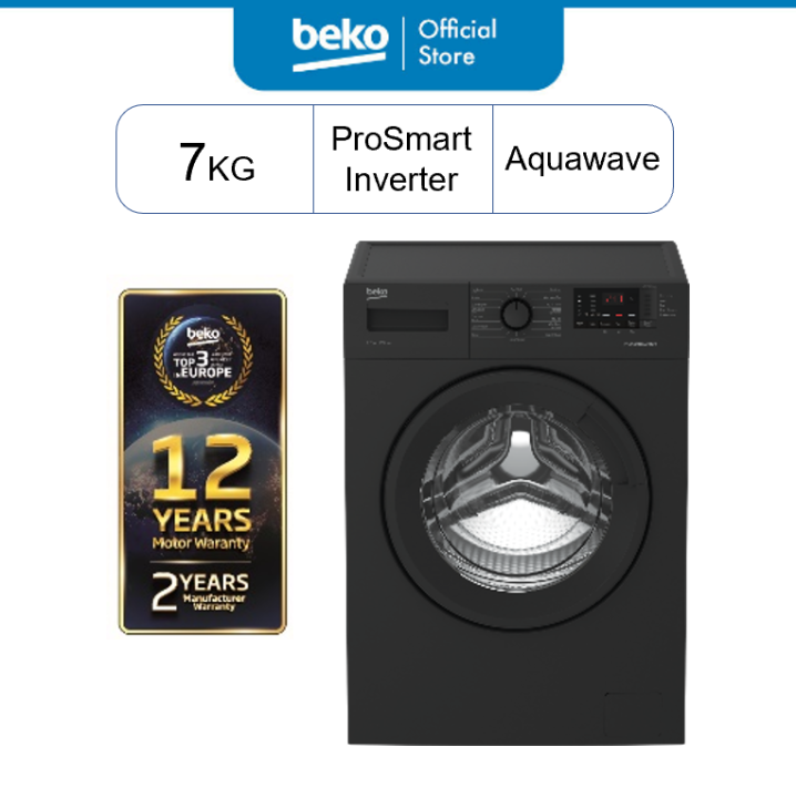 Beko Front Load Washing Machine With Inverter Technology (7kg) Wte 7512 