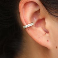 ‼️925sterling earring clip cuff AAA Cz สวยงาม วิ้งค์วับ เล่นไฟดี บริการเก็บเงินปลายทาง