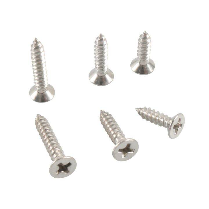 cod-cross-border-hot-620pcs-11-specifications-304-stainless-steel-flat-head-self-tapping-screws-countersunk