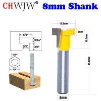 Chwjw 1ชิ้น8มิลลิเมตรก้าน3/8 "Hex Bolt T สล็อตบิตเราเตอร์