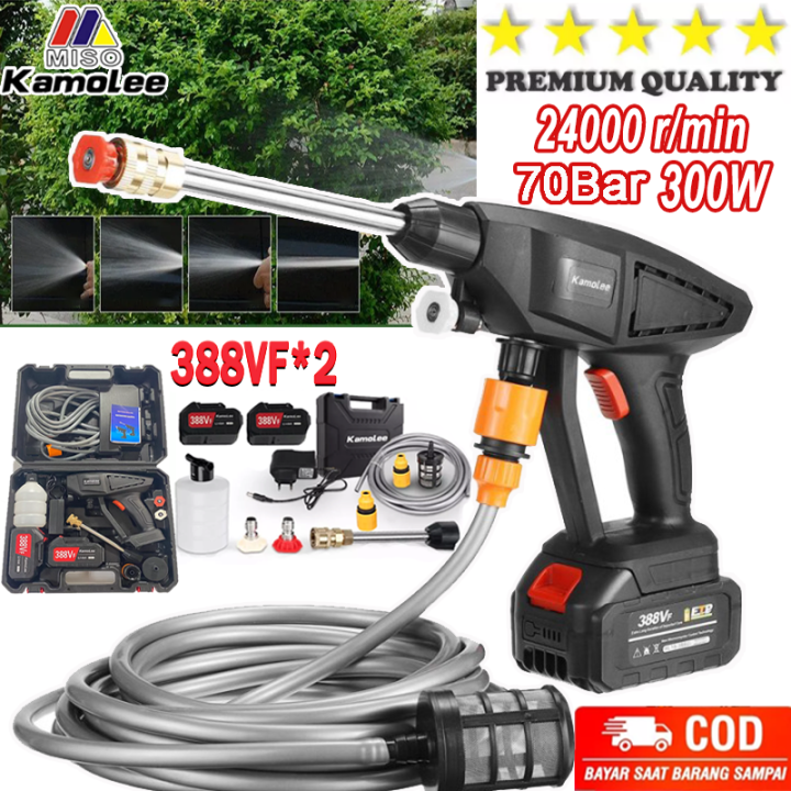 Kamolee 70Bar Cordless Jet Clean Mesin pembersihan mobil Alat Steam