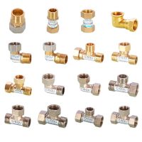 DN15 1/2" Copper Joint Inner and Outer Ribbon Union Direct Elbow Tee Heating Natural Gas Solar Hot Water Pipe Fittings Valves