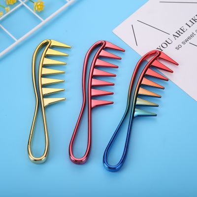 1Pcs Curly Hair Wide Tooth Plastic Comb Anti Static Women Portable Comb Detangler Curly Hair Salon Hairdressing Comb Massage