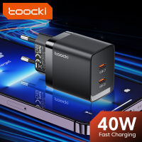 Toocki 40วัตต์ GaN USB Type C ชาร์จ PD ชาร์จอย่างรวดเร็วสำหรับ AppleBook อากาศหัวเว่ย Matebook Mate 40 30 Pro Xiaomi 11 10 9 Pro