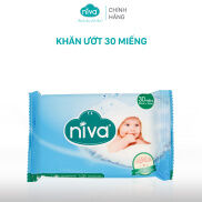 Khăn Ướt Đa Năng Không Mùi NIVA Gói 30 Tờ Tiện Dụng, Diệt Khuẩn