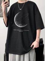 ✱ Short-sleeved t-shirt for men 2023 new summer trendy brand ins Hong Kong style large size loose boys mens half-sleeved T-shirt top