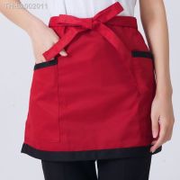 ❅ 8 Style Universal Unisex Half Bust Bib Apron Restaurant Kitchen Coffee Tea Shop Waitress Uniforms Waist Short Apron With Pockets