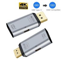 [LUNA electronic accessories] USB 3.1 Type C อะแดปเตอร์ USB-C กับ HDMI-Compatible DP Mini HD ตัวแยกวิดีโอสำหรับ Samsung แล็ปท็อป100W 4K 60ตัวแปลง Hz