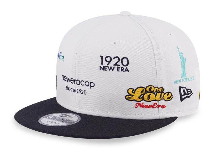 New Era Multi Logo White 9FIFTY Snapback Cap Lazada PH