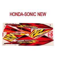 สติ๊กเกอร์ติดรถมอเตอร์ไซด์ สำหรับ HONDA-SONIC NEW 2004 สีแดง