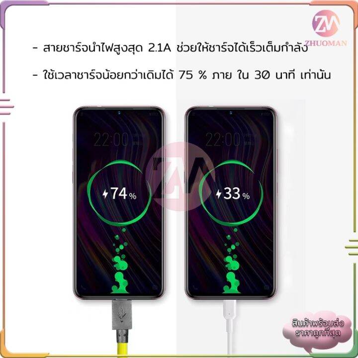 ek-สายชาร์จ-realme-แท้-สายชาร์จแอนดรอยด์-ชาร์จเร็ว-กำลังไฟ2-1a-usb-สายยาว-1เมตร-มาตรฐาน-สายชาร์จไว-ทนทาน-คุณภาพดี