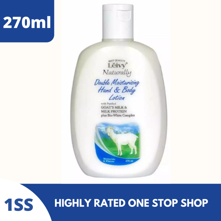 Leivy Hand And Body Lotion Leivy Double Moisturising Goats Milk 270ml