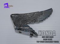 #โลโก้เจาะแก๊ปไฟน้า สีเงิน HONDA C92 C95 CA92 CA95 CB92 //  TOP WING HEADLIGHT VISOR