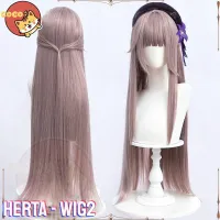 Cocos Game Honkai Star Rail Herta Cosplay Wig Game Cos Honkai: Star Rail Wig Herta Cosplay Long Straight Hairr