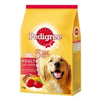 เพดดิกรี อาหารสุนัขโต รสเนื้อวัวและผัก 3 กก.  - Pedigree Dog Food Adult Beef &amp; Vegetable 3 kg