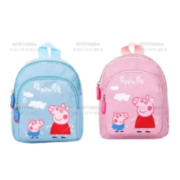 Peppa Pig Girls 4 Piece Backpack Set  Kids Pink Rucksack Bundle with  School Bag, Pencil Case, []