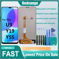 Redsange จอหน้าจอ LCD 6.53นิ้วของแท้สำหรับ Vivo Y19/Y5S/Z5i/U3/U20หน้าจอสัมผัส LCD ประกอบเครื่องอ่านพิกัดสำหรับ Vivo Y19/Y5S/Z5i/U3/U20อะไหล่จอแสดงผล LCD