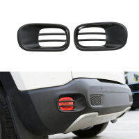 for Jeep Renegade 2016- Rear Fog Light Decoration Cover Trim Foggy Lamp Hoods Guard Car Exterior Accessory Black Iron