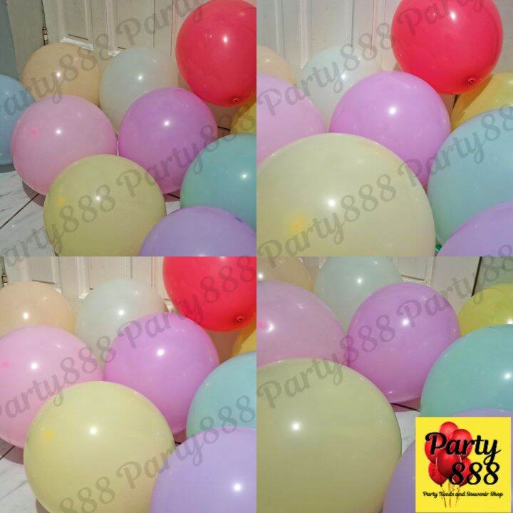 Latex Balloons Assorted Pastel Colors 12 Inches (10 Pieces Per Pack ...