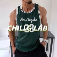 ◙☁❀ CHILLG LAB เสื้อกั๊กชุดบาสเกตบอลเสื้อกั๊กผู้ชายฤดูร้อนตาข่ายใหม่แห้งเร็วแนวโน้มกีฬาวินเทจเสื้อฝึกออกกําลังกายหมายเลข 23