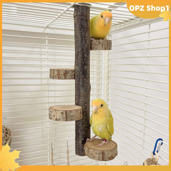 opz-ม้ายืนนกของเล่นแขวนขาตั้งหลายขาเกาะนกแก้วเกาะไม้ธรรมชาติสำหรับนก-parakeets-lovebirds-african-grey-cockatiels