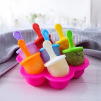 【cw】 Pops Mold Food Grade Popsicle Mould Maker Baby Supplement Tools Fruit Shake Accessories