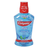 SuperSale63 500ML คอลเกต Colgate น้ำยาบ้วนปากคอลเกท Calgate บ้วนปากสะอาดด้วยคอนเกต คอลเกตพลักซ์เปปเปอร์มินท์สีฟ้า 500 มล.