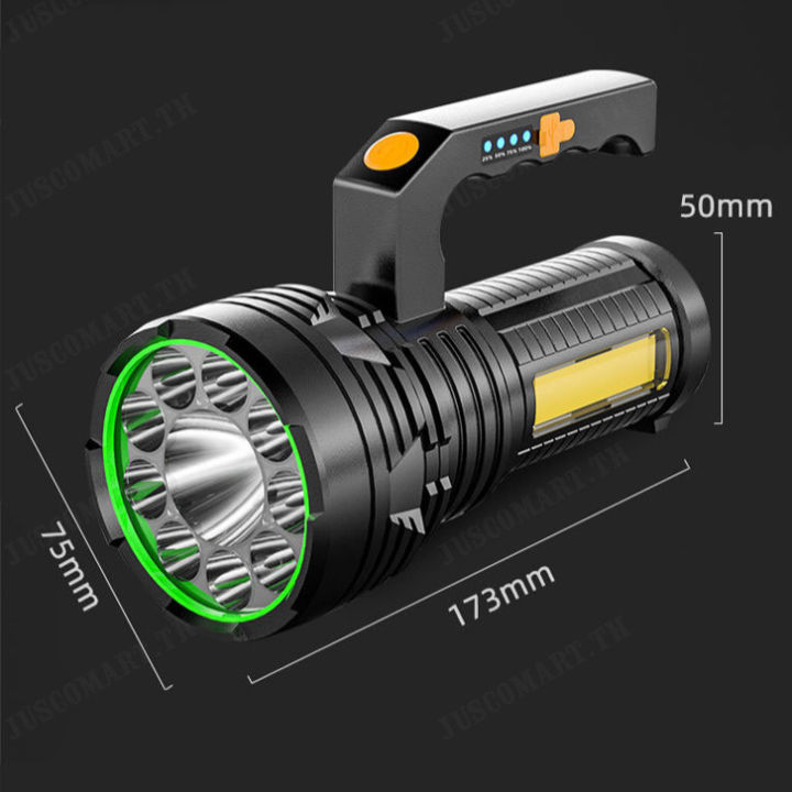 juscomart-ไฟฉายสำหรับฉุกเฉินและการตรวจสอบพื้นที่-แบบพกพา