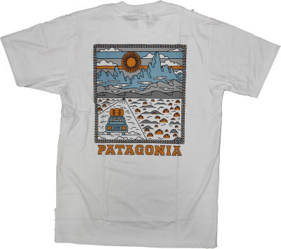 PATAGONIA เสื้อยืด คอกลม แขนสั้น แฟชั่น patagonia summit road พาตาโกเนีย ปาตาโกเนีย unisex